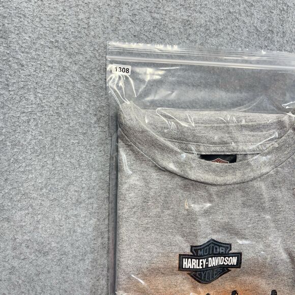Vintage 2004 Harley Davidson T-Shirt Mens XL Gray Motorcycle Holoubek USA Made - Picture 11 of 11